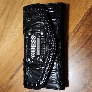 Guess Black Faux Leather Wallet